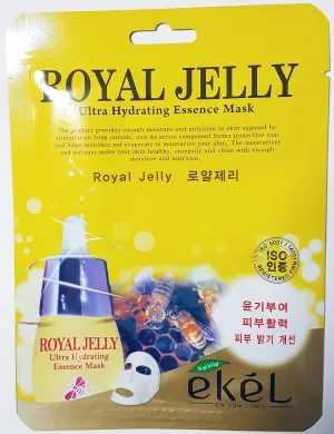 Korea Cosmetic Skin Care Royal Jelly Hydrating Essence 3D Mask Pack (15pcs)