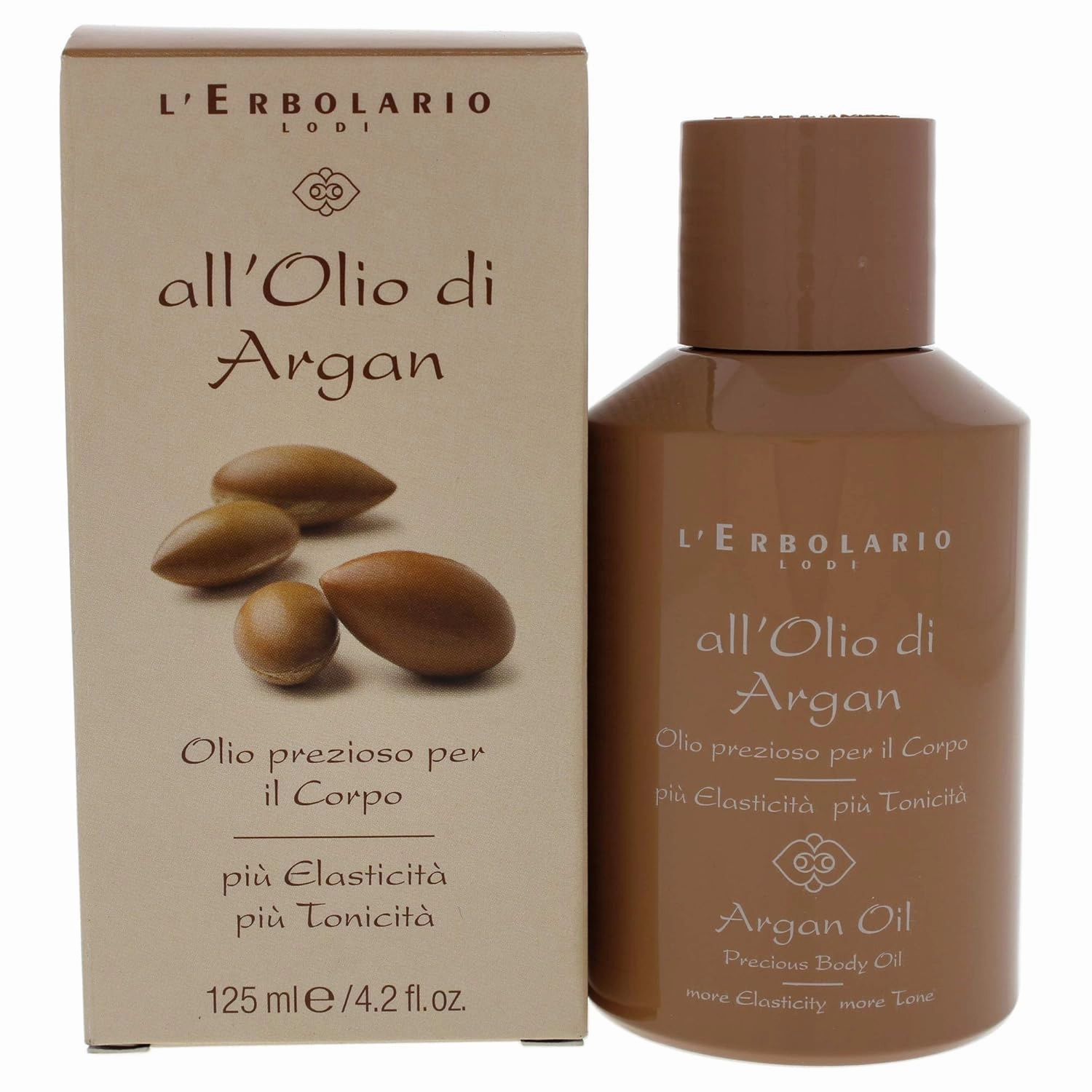 L'Erbolario Argan Oil Precious Body Oil - Fragrant Oil With Vitamin E To Greatly Nourish Your Skin - Provides Remarkable Active Ingredients To Keep Your Skin Youthful - No Silicones - 4.2 Oz