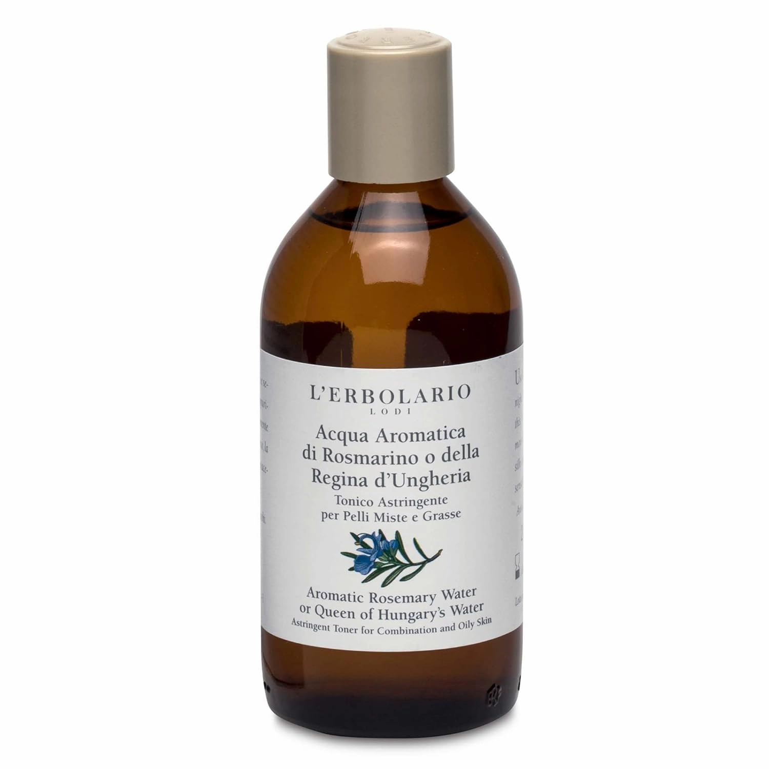 L'Erbolario Aromatic Rosemary Water - Toner for Oily and Combination Skin Types - Adds Moisture to Skin - Removes Impurities - Can be Used on Regular Basis - Silicone and Paraben Free - 6.7 oz