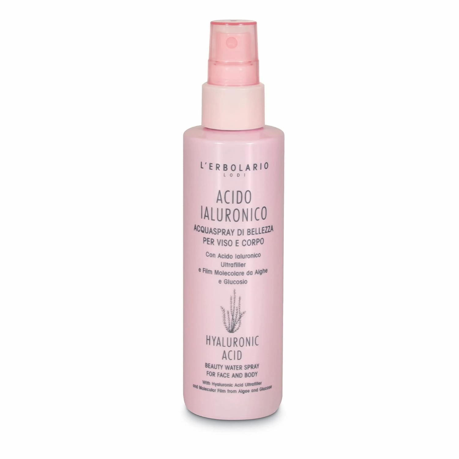 L’Erbolario Hyaluronic Acid Beauty Water Spray for Face and Body - Face Mist and Body Moisturizer Spray - Skin Toner - With Coconut Pulp - 5 oz