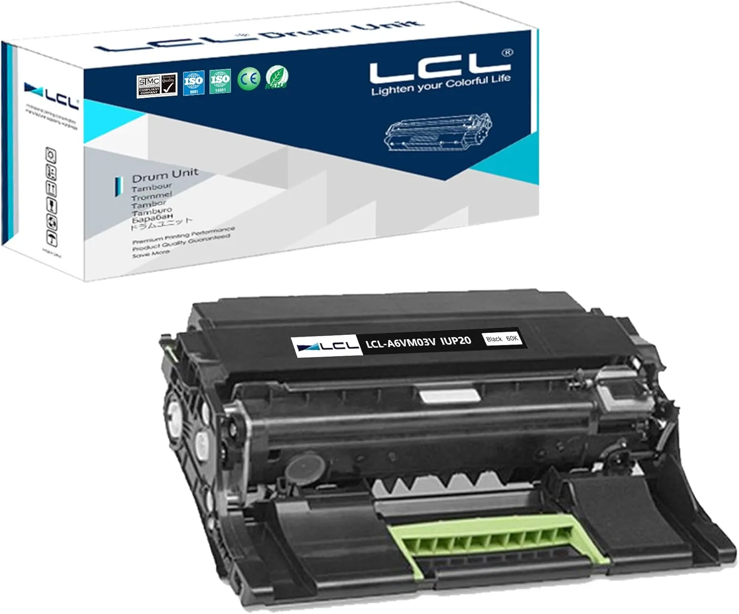 LCL Remanufactured Drum Unit Replacement for Konica Minolta A6VM03V IUP20 Bizhub 4050 4750 Printer (Black 1-Pack)