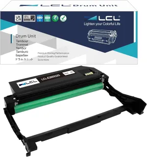 LCL Remanufactured Drum Unit Replacement for Lexmark E260X22G for E260d 260dn 360d 360dn 363 364 463 464 466 460dn 460dw X264 Printer(1-Pack Black)