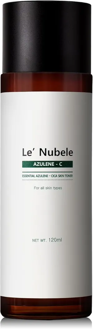 Le Nubele Azulene CICA Skin Toner | Daily Soothing Toner for Sensitive Skin with 600ppm Azulene & 5000ppm Centella Asiatica | Hydrating & Moisturizing Formula | 4.05 fl. oz (120ml)