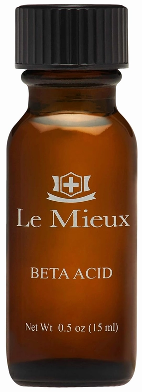 Le Mieux Beta Acid - Salicylic & Lactic Acid Clarifying Solution - Exfoliating Face Toner for Oily, Blemish Prone Skin and Congested Pores (0.5 oz / 15 ml)