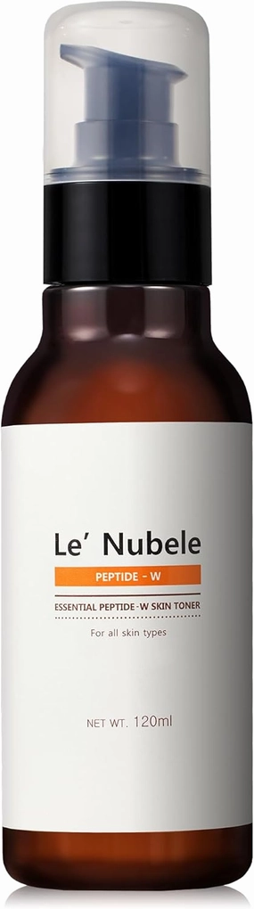 Le Nubele Peptide-W Skin Toner | Korean Skincare for Hydration, Elasticity & Soothing Care | Advanced Peptide Technology with Liposome Nano Absorption | for All Skin Types 120ml/ 4.05 fl. oz