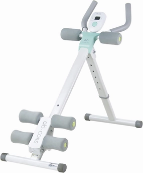leikefitness Height Adjustable Ab Trainer Abdominal Whole Body Workout Machine Waist Cruncher Core Toner, Leg, Thighs, Buttocks Shaper with LCD Monitor AB9300