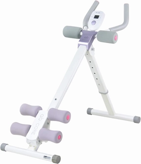 leikefitness Height Adjustable Ab Trainer Abdominal Whole Body Workout Machine Waist Cruncher Core Toner, Leg, Thighs, Buttocks Shaper with LCD Monitor AB9300
