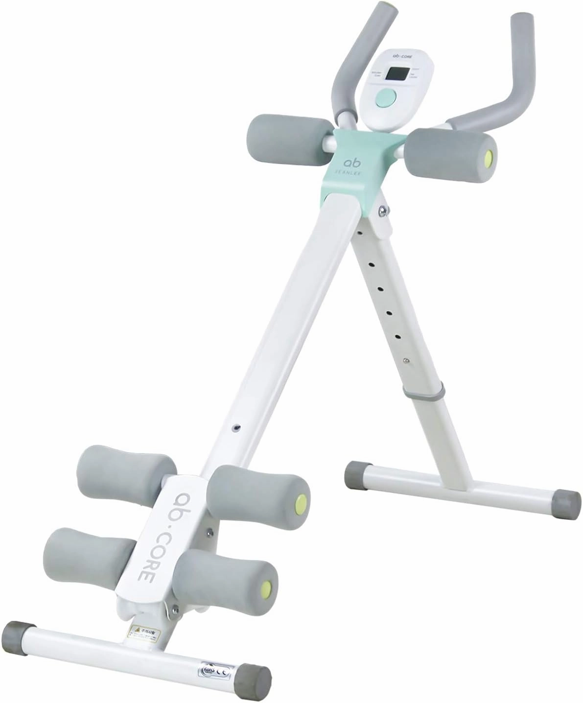 leikefitness Height Adjustable Ab Trainer Abdominal Whole Body Workout Machine Waist Cruncher Core Toner, Leg, Thighs, Buttocks Shaper with LCD Monitor AB9300