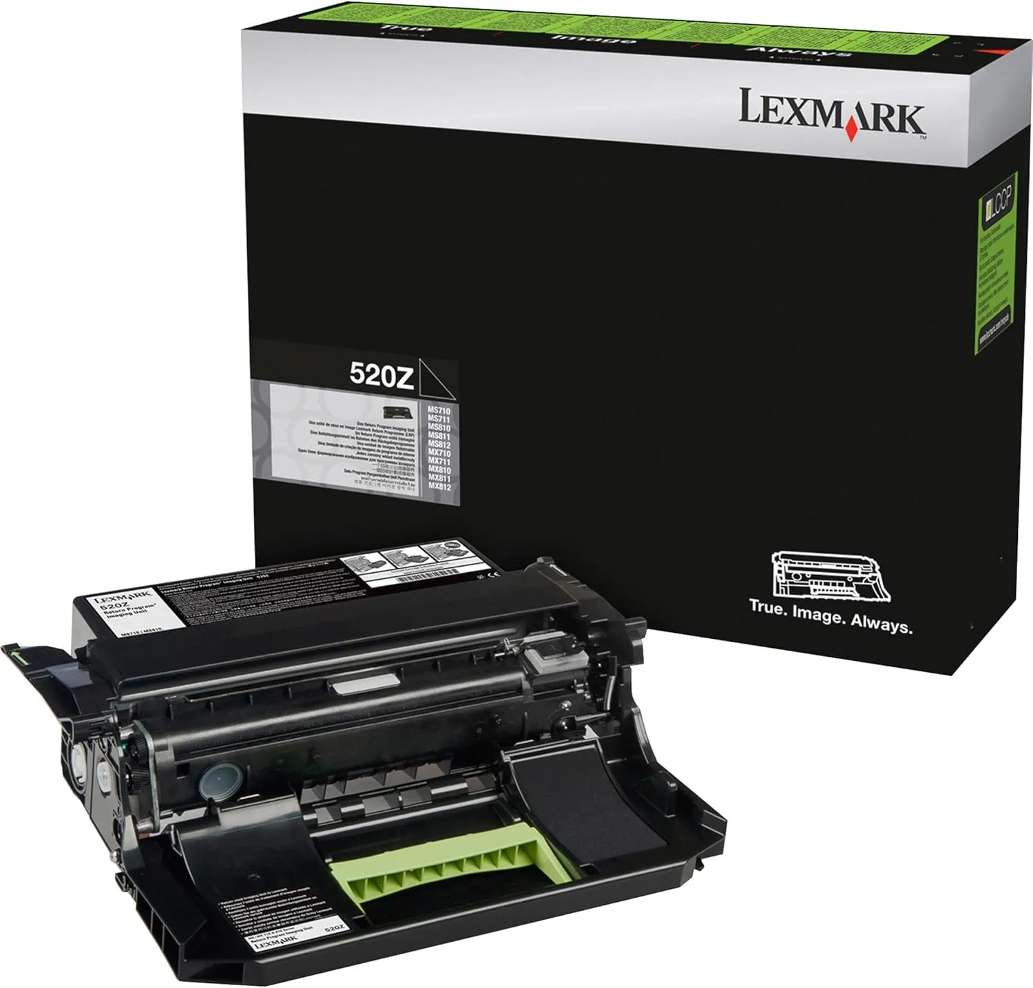 Lexmark 52D0Z00 Return Program Imaging Unit Toner, Black