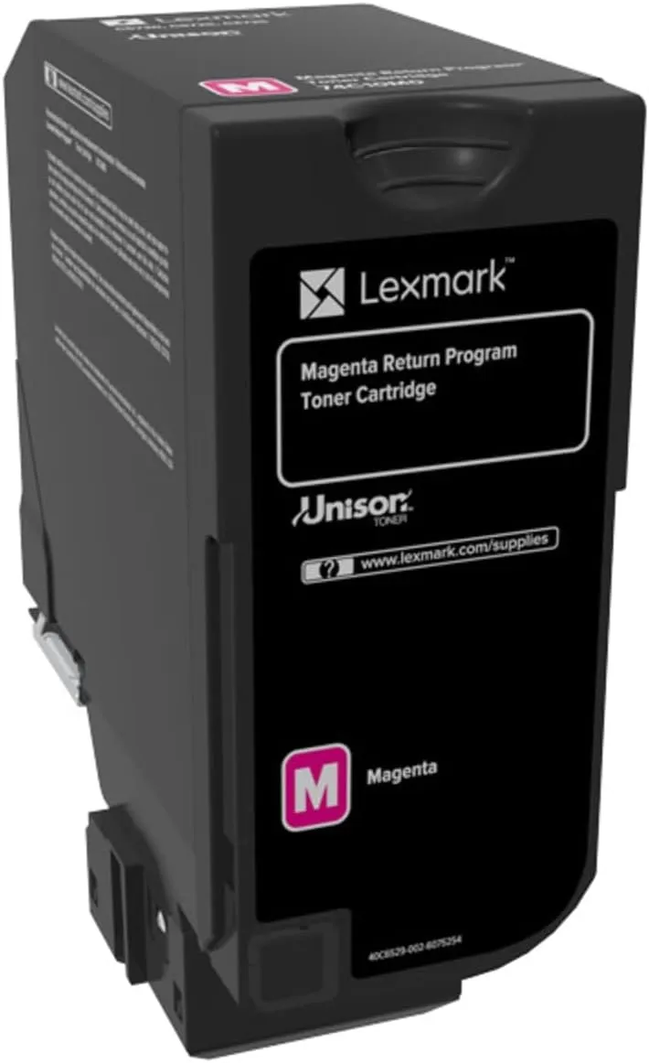 Lexmark 74C10M0 CS720, CS725, CX725 Magenta Return Program Cartridge Toner