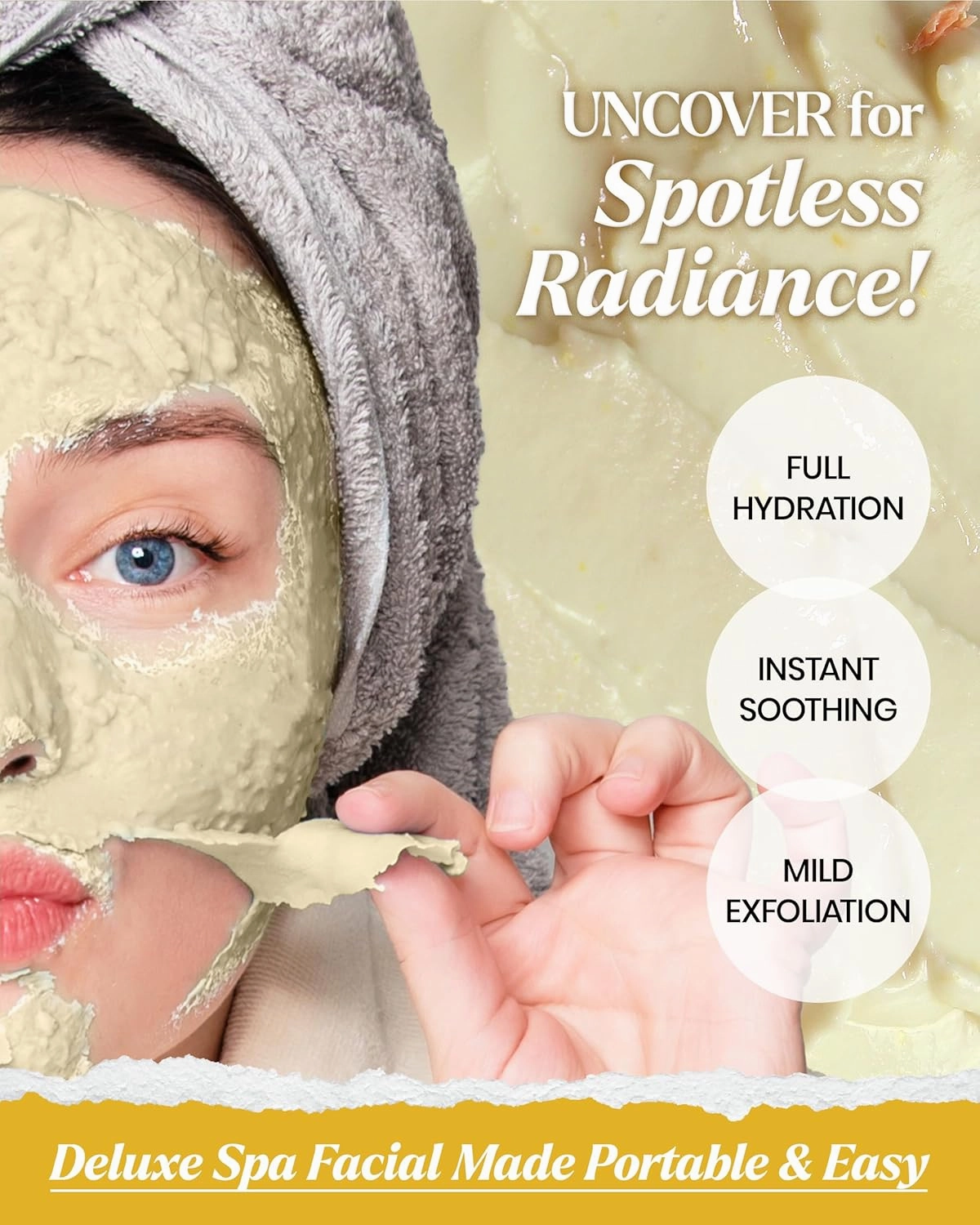 LINDSAY Calendula Modeling Mask Cup Pack - Korean Skin Care Face Mask Modeling Pack – Single-Use Soothing Moisturizing Face Mask w/Spatula Spoon – Spa Facial Peel-off Mask (6 ea, 0.36 lb)