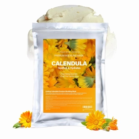 LINDSAY Premium Modeling Pack - Korean Skin Care Face Modeling Mask – Refreshing & Hydrating Face Mask Spa Facial Peel-off Mask (35.2 Ounce, Calendula)