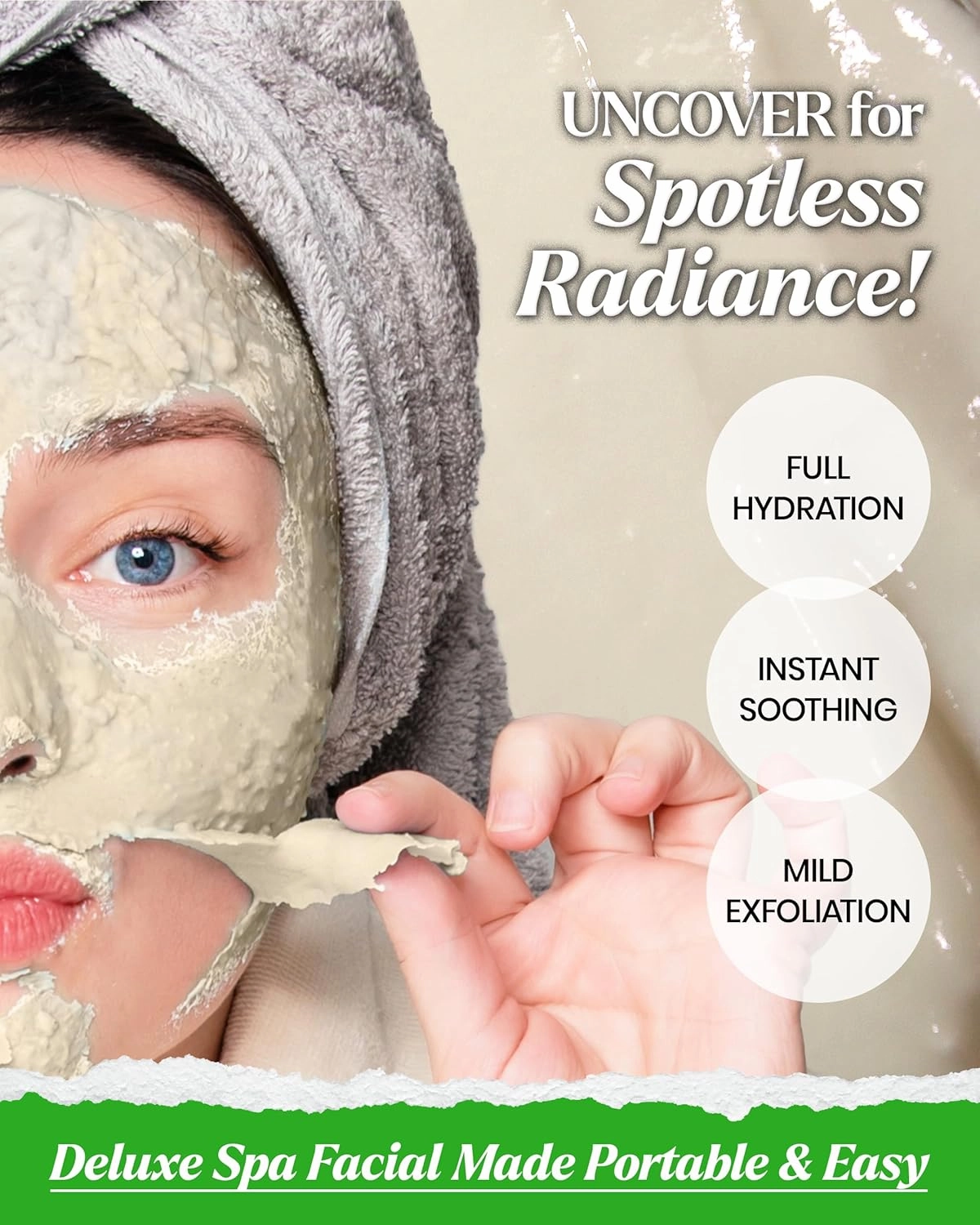 LINDSAY Premium Modeling Pack - Korean Skin Care Face Modeling Mask – Refreshing & Hydrating Face Mask Spa Facial Peel-off Mask (35.2 Ounce, Collagen)