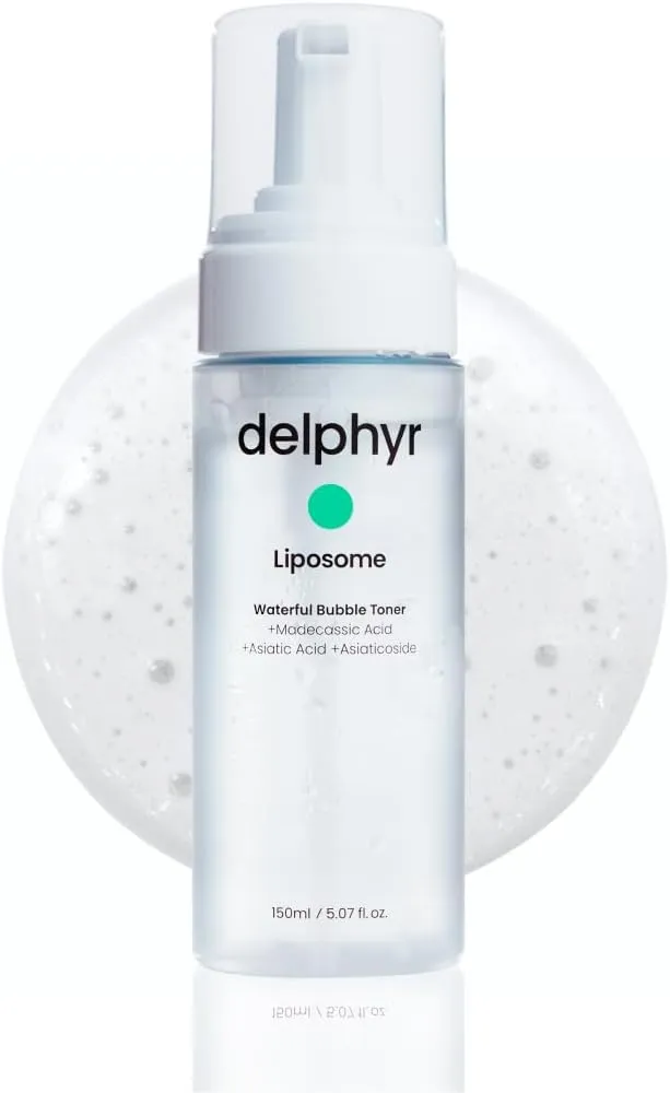 Liposome Waterful Bubble Toner, Hydrating Foam Toner for Sensitive Skin with Centella Asiatica TECA, Korean Skincare for Trouble Care (5.07 fl. oz, 150ml)