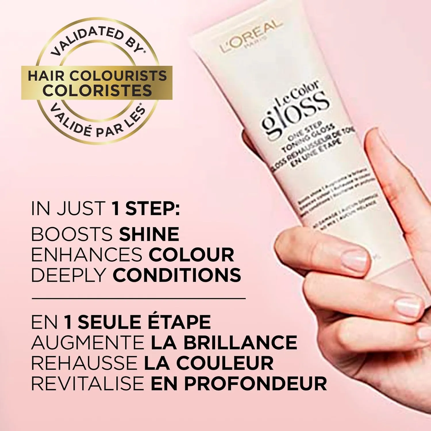 L'Oreal Paris Le Color One Step Toning Hair Gloss, Rich Brunette, 4 Ounce