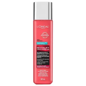 L’Oreal Paris Revitalift 5% Pure Glycolic Acid Peeling Toner with Aloe Vera, Alcohol Free, Fragrance Free 6 fl oz