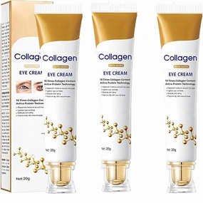 Lumineyez Collagen Anti-Wrinkle Eye Cream,Lumineyez Firming Eye Cream,Dark Circles Under Eye Treatment, Collagen Anti-Aging Cleanser Toner Lotion Serum Face Cream Eye Cream (3Pcs)