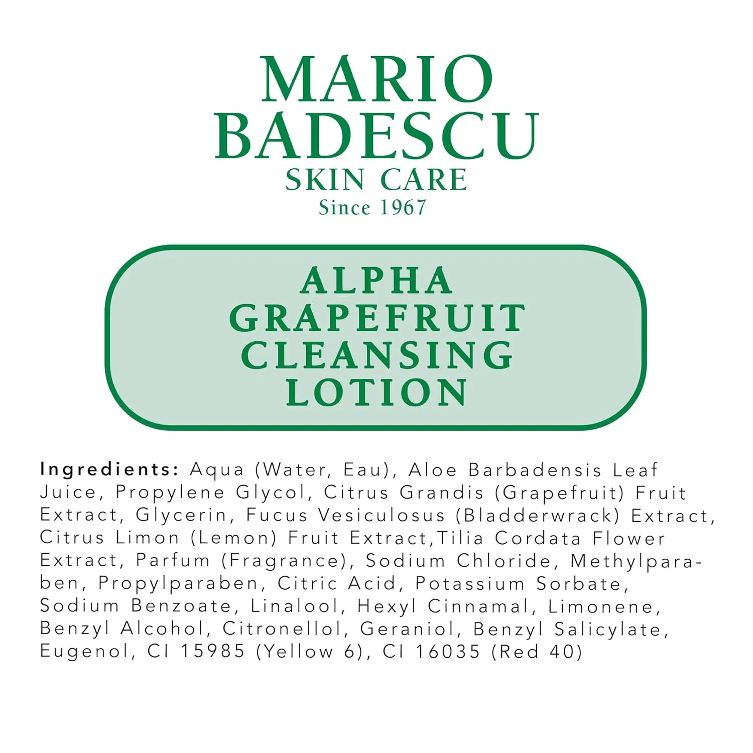 Mario Badescu Alpha Grapefruit Toner for Combination, Dry & Sensitive Skin, Alcohol-Free Face Toner with Grapefruit Extract & Aloe Vera, Gently Exfoliates & Visibly Brightens