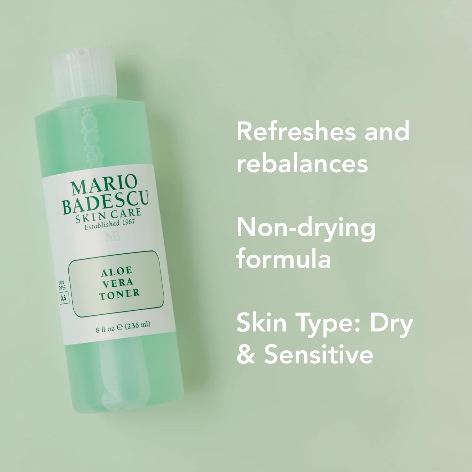 Mario Badescu Aloe Vera Toner for Face | Hydrating Facial Toner for Dry and Sensitive Skin | Gentle Astringent for Face with Aloe Vera to Soothe, Refresh, and Balance Skin | Skincare for Men and Women