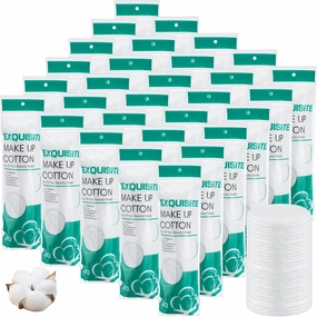 Maxcheck 3000 Pcs Cotton Rounds Bulk Exfoliating Rounds for Face Makeup Remover Cotton Facial Pads for Face Makeup Removal Toner Pads