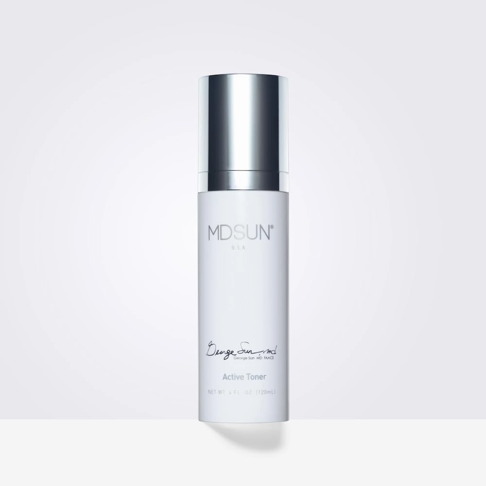 MDSUN Active Toner, Facial Toner with Antioxidant, Pro Vitamin B5 & B3, Aloe, Cucumber, Gluconolactone, Allantoin, Best to Dark Spots & Dull Skin, Provide Deep Hydration, pH-balance & Antiaging, 120mL