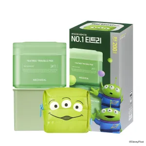 MEDIHEAL Madecassoside Toner Pads [Disney Pixar Edition]-Centella Asiatica to Improve Uneven Skin Tone - Vegan Face Gauze, Full Size 100   Refill 100 (Teatree, 200 Pads)