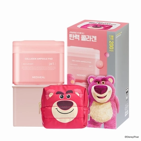 MEDIHEAL Madecassoside Toner Pads [Disney Pixar Edition]-Centella Asiatica to Improve Uneven Skin Tone - Vegan Face Gauze, Full Size 100   Refill 100 (Collagen, 200 Pads)