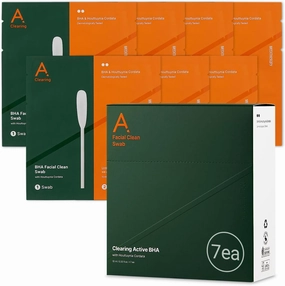 MEDITHERAPY A Clearing Toner Swab (1.57in Swabs   0.33 fl.oz Toner), Pore Tightening Swab (7 Pouches), Soft Exfoliator for Acne-Prone Skin, Vegan, Korean Skincare
