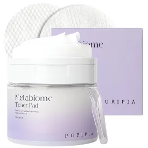 Metabiome korean toner pads for clear face skin care soothing exfoliating cotton tea tree toning pad sheet mask blemish brightening dry facial vitamin c collagen