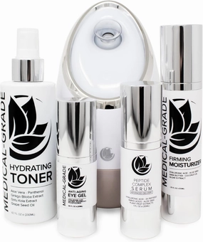 Microderm GLO - Facial Steamer and Hydration Skin Care Product Bundle