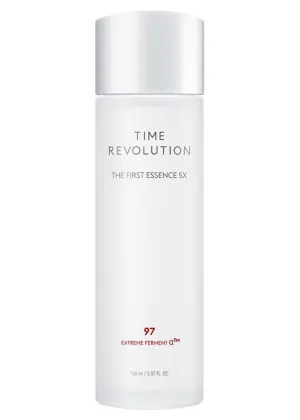 MISSHA Time Revolution The First Essence 5X (5th Gen) 5.07 Fl oz/ 150ml, Korean Face Essence, Facial Toner, Glass Skin, Hydrating Firming pH Balancing Toner for All Skin Types