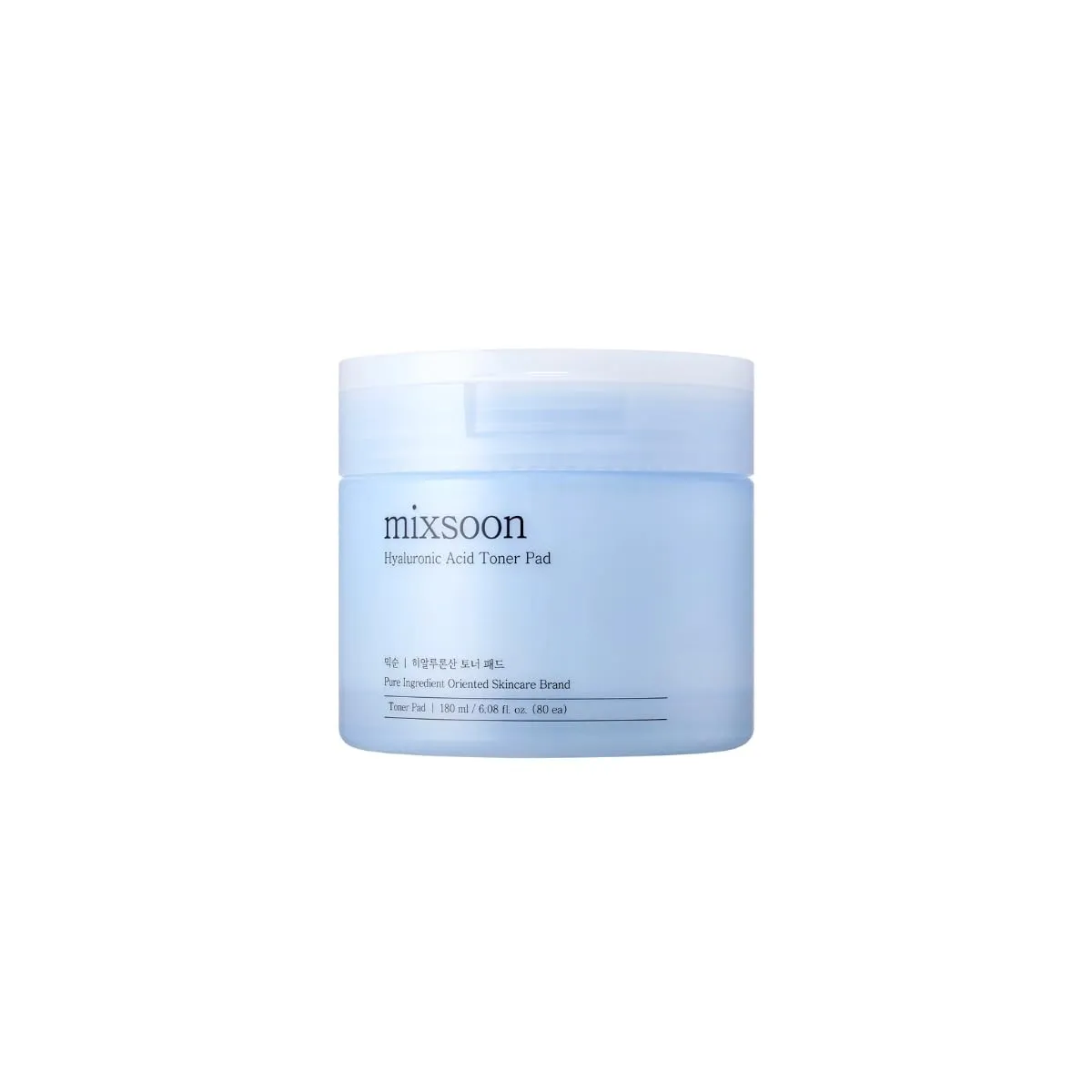 mixsoon Hyaluronic Acid Toner Pad 6 Fl. Oz. / 180ml Soothing, Hydrating Toner Pads For Sensitive Skin Korea Glass Skin Care
