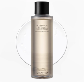 Motherwort Soothing Essence Toner, Herbal Extract, Facial Toner, for Dry and Sensitive Skin, Korean Skincare, Refreshing, Hydrating, Purifying, Cruelty Free, Vegan Formula(150ml)