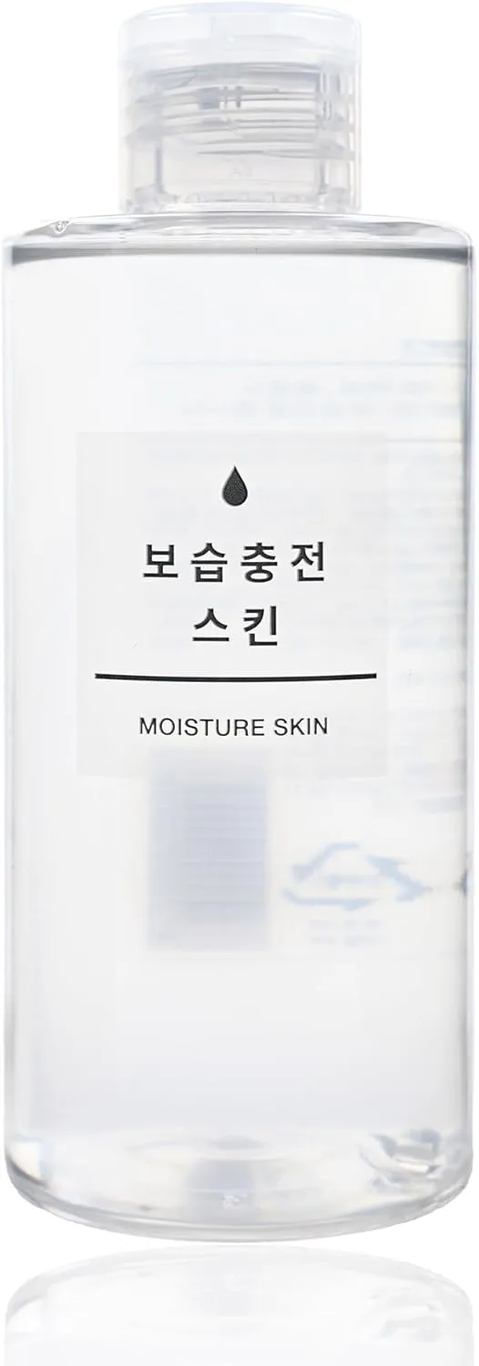 Mu-ji Korean Moisture Skin Toner 200ml – Hydrating Facial Toner for Women with Deep Sea Water – with Lavender & Chamomile Oils – Skin Softener in Recyclable Bottle