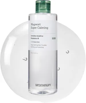 Mugwort Super Calming Toner - Korean Hydrating Toner for face, Purifying Mugwort Essence, Soothing, Calming, Refreshing Facial Toner for Oily, Dry, and Sensitive Skin, Daily Skin Care, 8.45 fl.oz