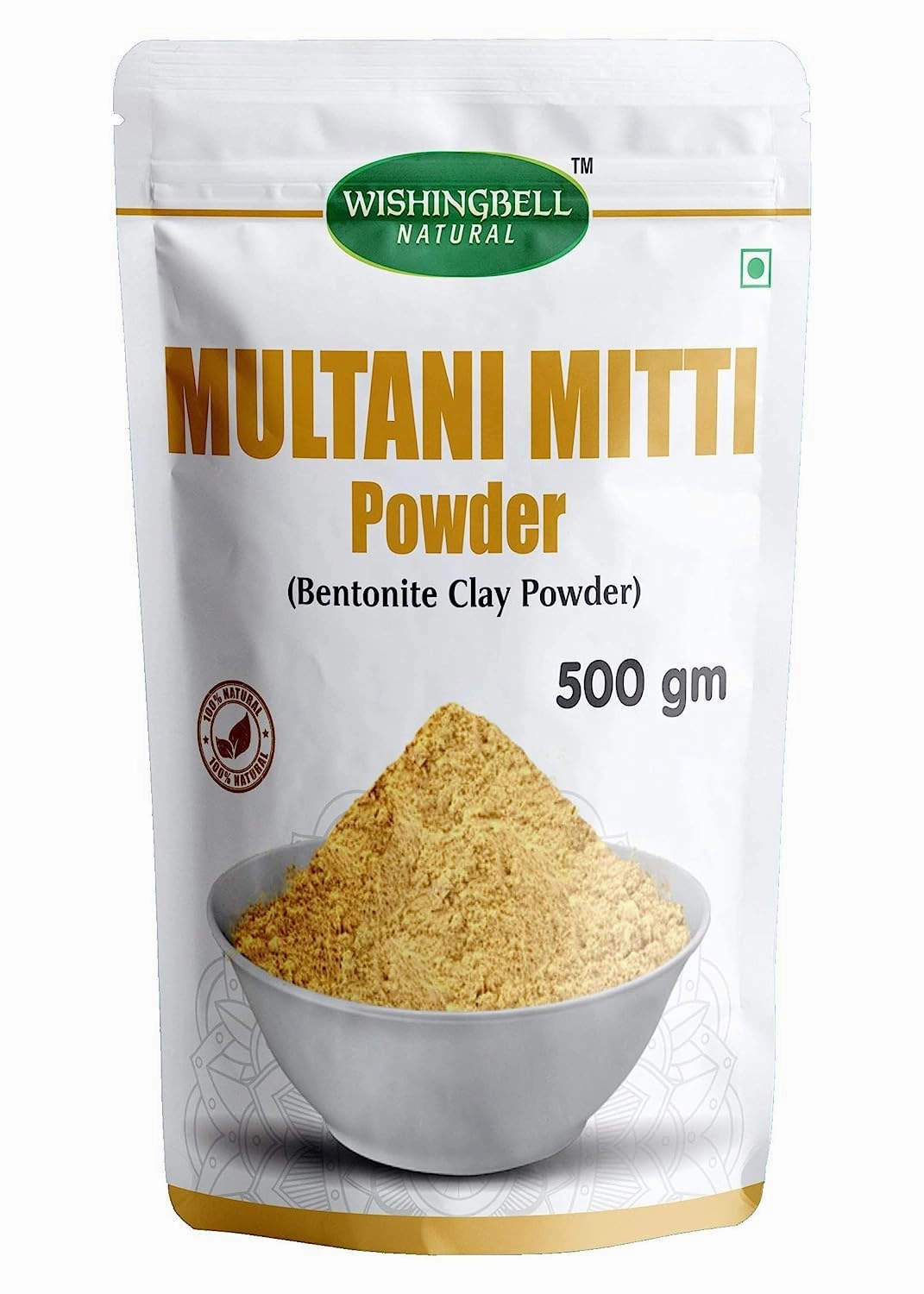 Multani Mitti Powder (500 Grams) fullers earth multani mitti powder for face pack, skin whitening Bentonite Clay organic