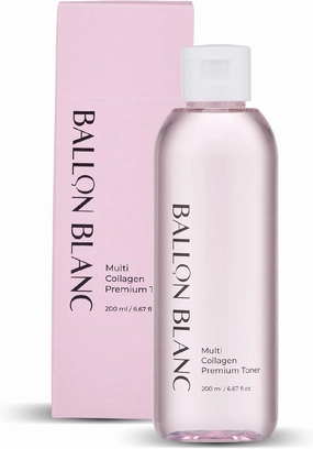 Multi Collagen Premium Toner | pH 5.7 | pH Balancing Rapid Collagen Boosting Formula with Niacinamide & Guava Leaf Extract for Dry Skin| Cruelty Free, K-Beauty | 6.67 fl oz