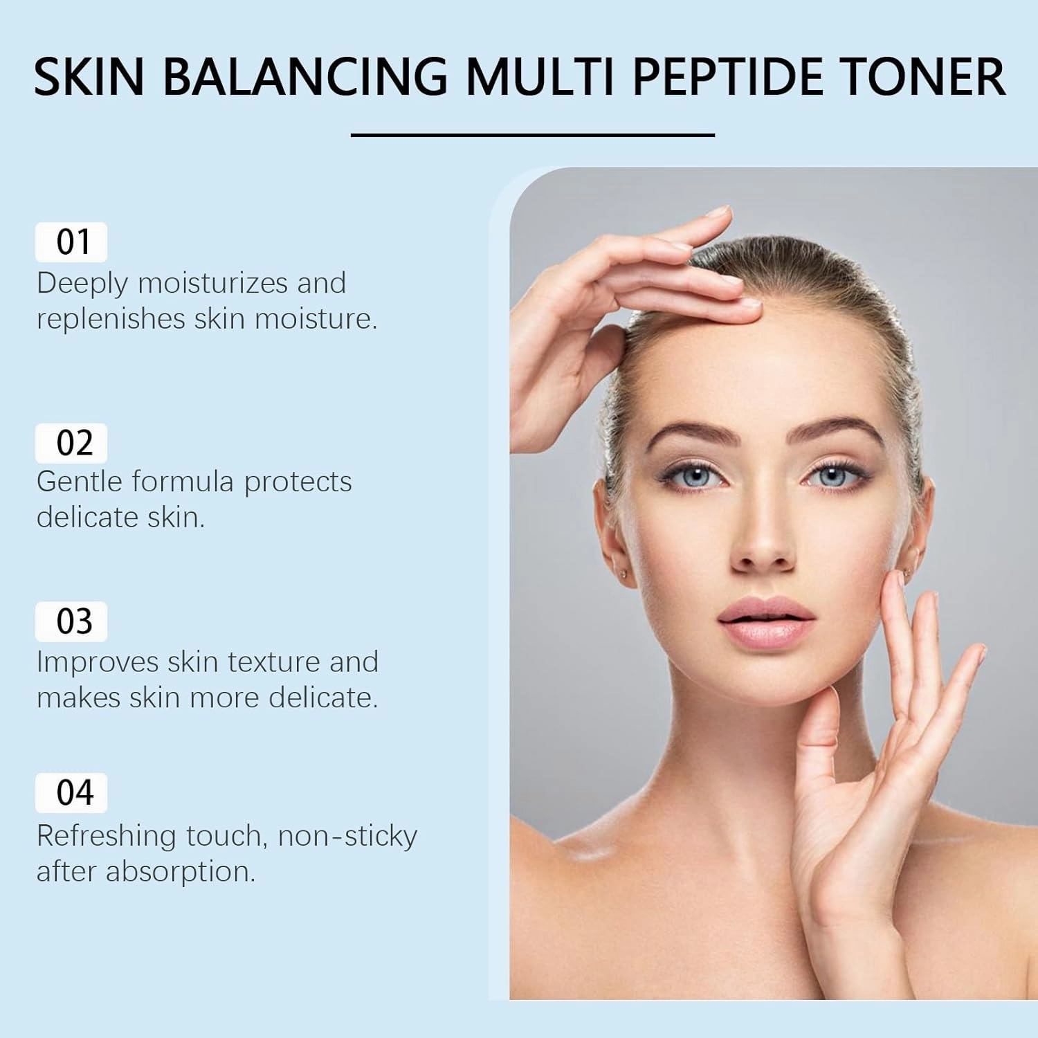 Multi-Peptide Skin Boosting Toner with Hyaluronic Acid & Salicylic Acid, Hydrating, Soothing & Exfoliating Facial Toner, Minimizes Pores, Controls Oil for Oily & Acne-Prone Skin, Vegan Skin Care (3)