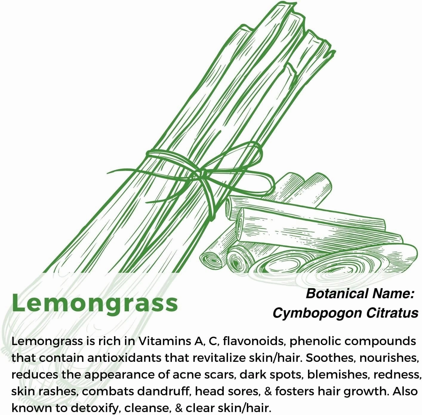 Multiuse Lemongrass Water Toner Mist for Face, Body, and Hair - Pure Distilled Lemograss Water Spray - Soothes and Hydrates Skin, Scalp, Hair, & Nails - 4 oz
