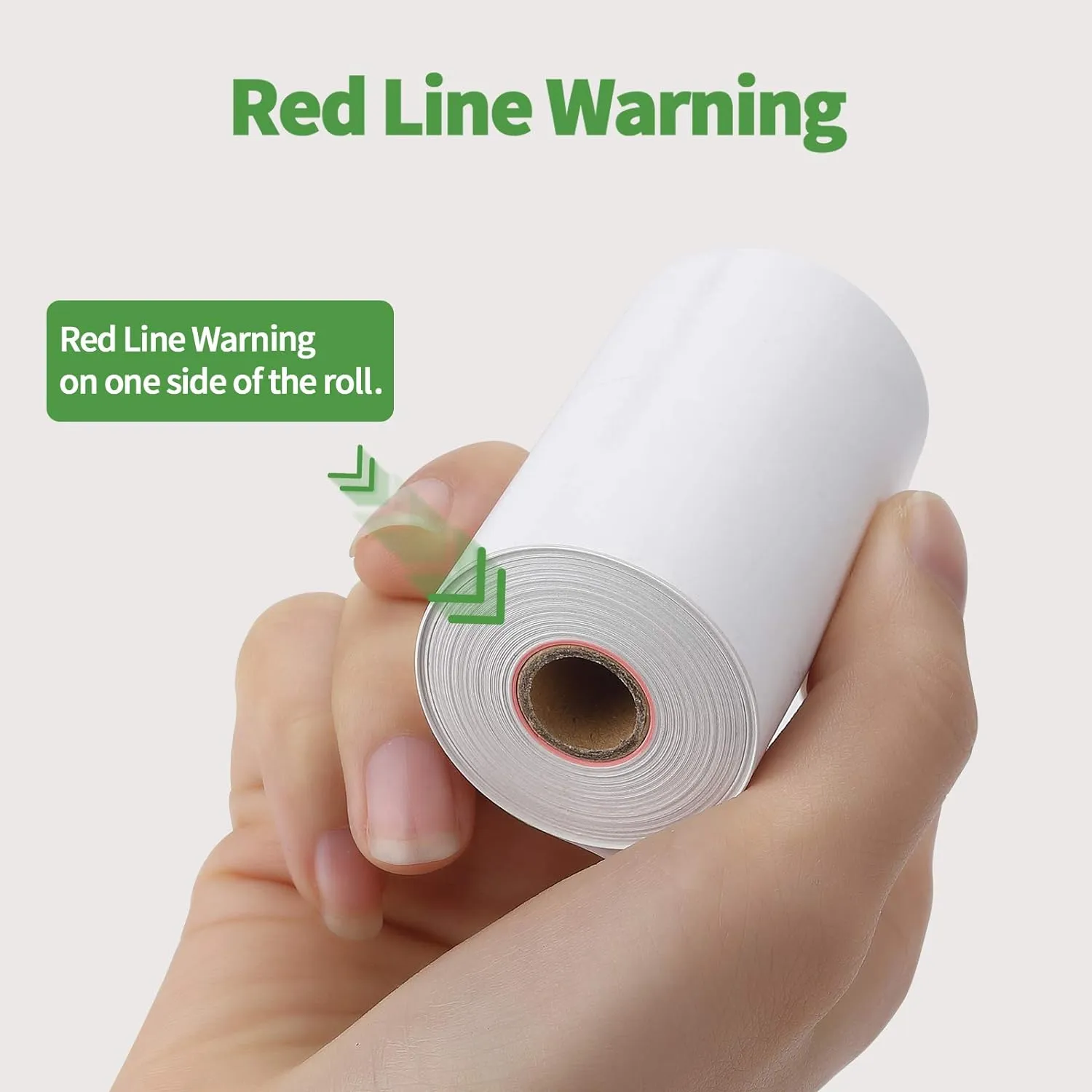 MUNBYN 2 1/4" x 50' Thermal Paper (50 Rolls), BPA Free Receipt Paper, 58mm Thermal Receipt Papers Fits All 58mm Thermal POS Printer, Square Terminal Credit Card Machines thick enough printers clearly