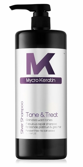 Mycro-Keratin Purple Shampoo for Blonde Hair, Silver, Gray, Highlighted Hair, Toning Purple Shampoo Sulfate Free Color Depositing & Toning (33.8 Fl Oz)