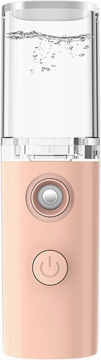 Nano Facial Spray Mini Nano Facial Steamer Nano Moisturizing Spray Portable for Moisturizing and Hydrating Eyelash Extension(Color:Pink)