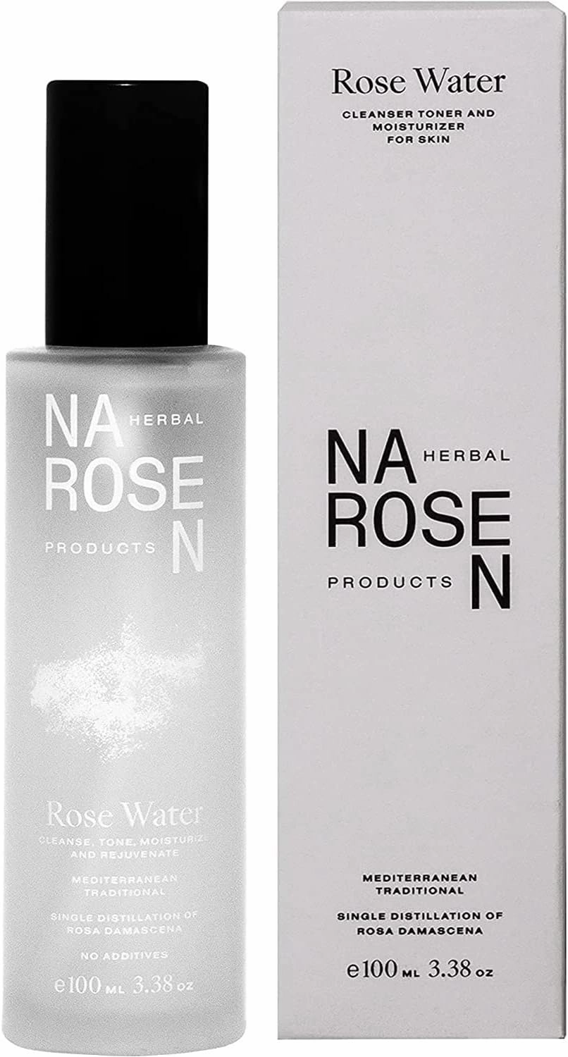 NAROSEN Pure Organic Rose Water Spray for Face | Single Distillation of Rosa Damascena | No Alcohol or Dyes | Ideal for Skin Care | Natural, Certified, Vegan, and Cruelty-Free (3.38 oz./100 ml)