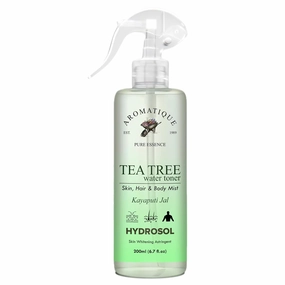 Natural Tea Tree Water Toner/Mist Spray/Hydrosol -Hydrating, Refreshing Skin & Hair Care Solution - Ph Balancing, Acne-Fighting, Daily Use Formula 200ml
