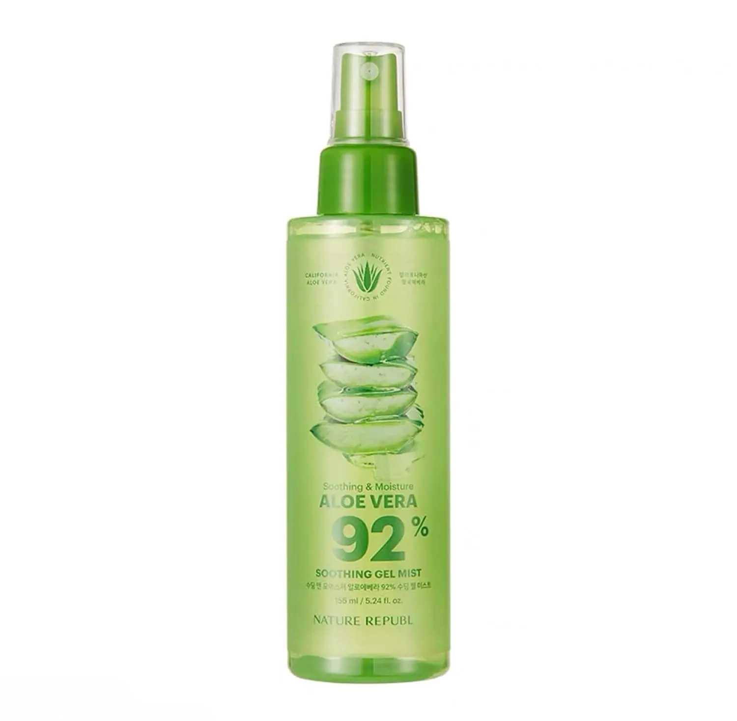 Nature ingredients Soothing & Moisture Aloe Vera 92% Soothing Gel Mist, 150ml