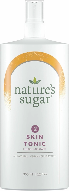 Nature’s Sugar - Skin Tonic, Face Tonic for Women & Men, Toner for Combination Skin, Body Toner, Enhances Sugaring Process, Soothes Skin Post-Treatment, 355 mL