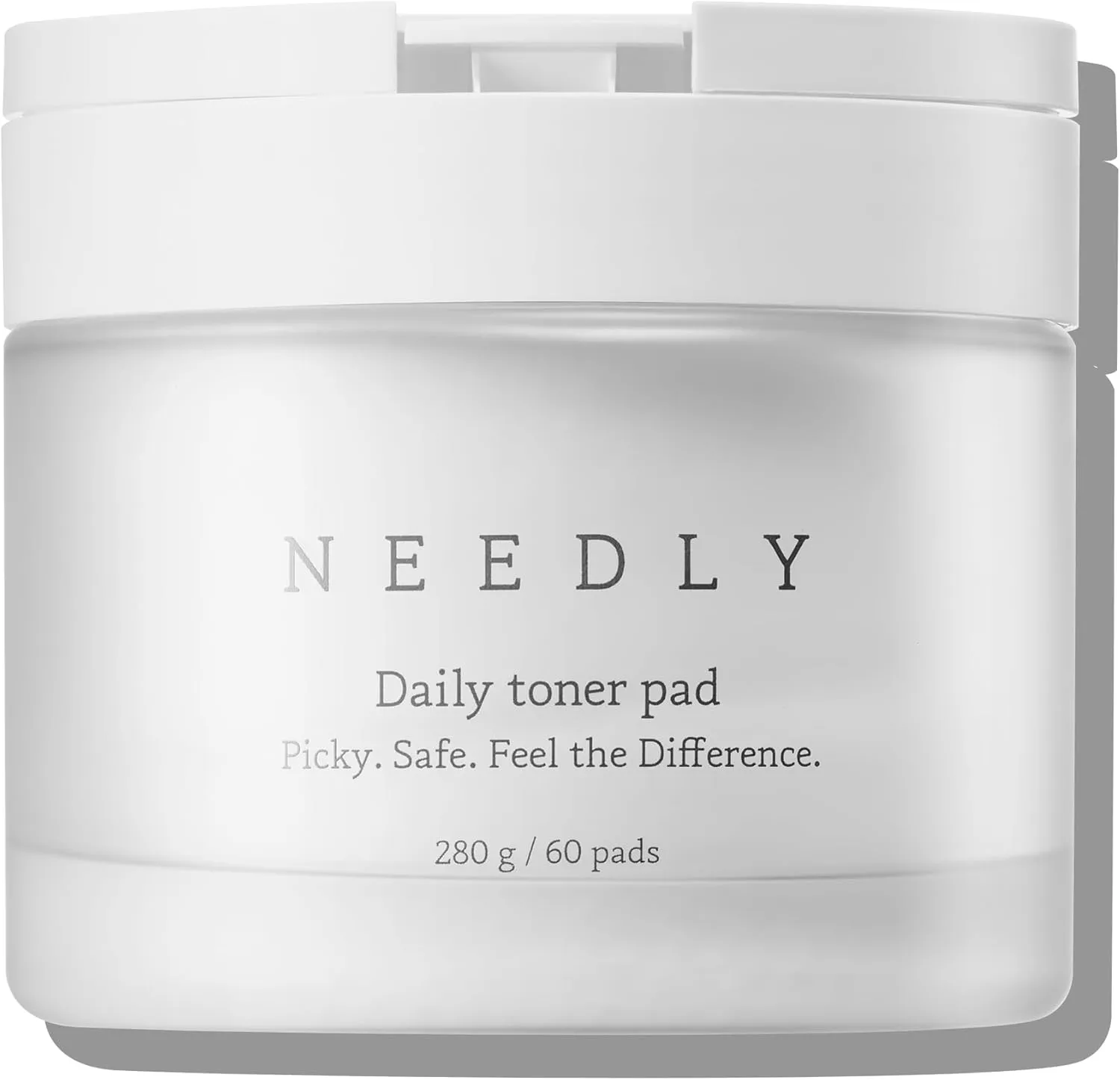 Needly Daily Toner Pad, Exfoliating Facial Pads with BHA & PHA, Deep Hydration, Pore Minimizer for Face, Centella, Tea Tree, High Volume Essence, Extra Large Cotton Pad, Korean Skin Care (60 Pads)