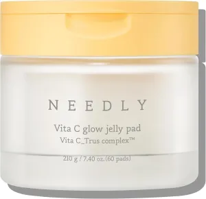 NEEDLY | Vita C Glow Jelly Pad | Brightening Toner Pad for Exfoliation, Blemish Care, and Tone Improvement