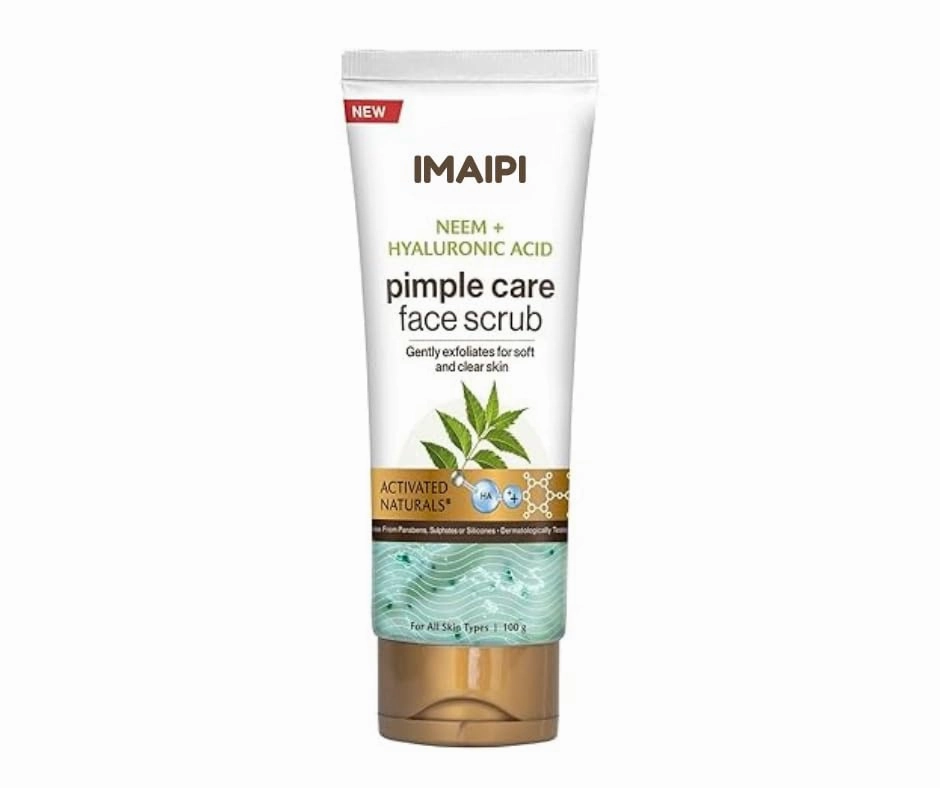 Neem and Hyaluronic Acid Face Scrub, Pimple Care, Pore Cleansing, 100g