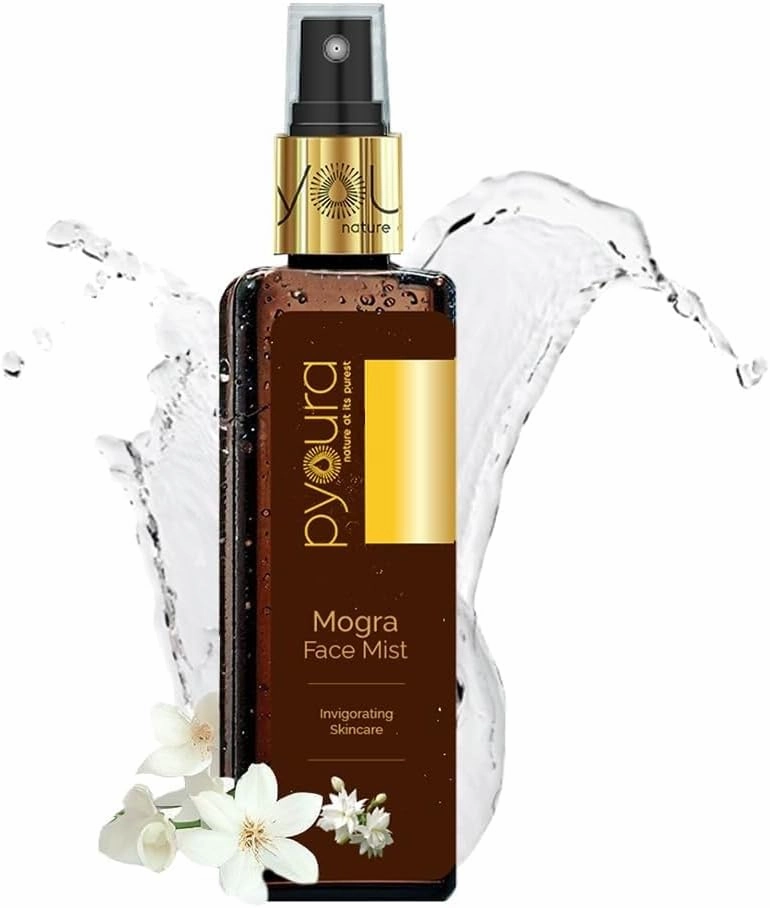 New Pure Jasmine Mogra Face Mist 50 ml, 100% Natural for Healthy Glow & Even Skin Tone, Hydrating Serum Toner for Dry Oily Combination Skin, Natural Jasmine Perfume, Alcohol Free